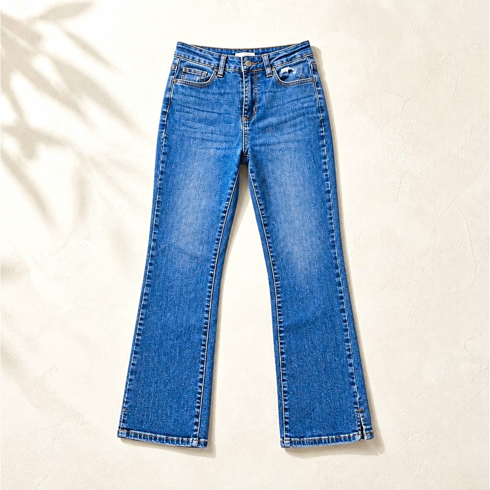 Judy Blue Women's Medium Wash Blue Denim Bootcut Mid Rise Stretch Jeans 25